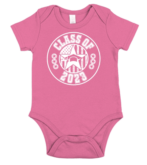 Class of 2023 Vintage American Flag Graduation 202 Short Sleeve Baby One-Piece