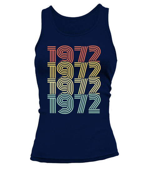 1972 birthday year vintage birthday gift Women's Tank Top