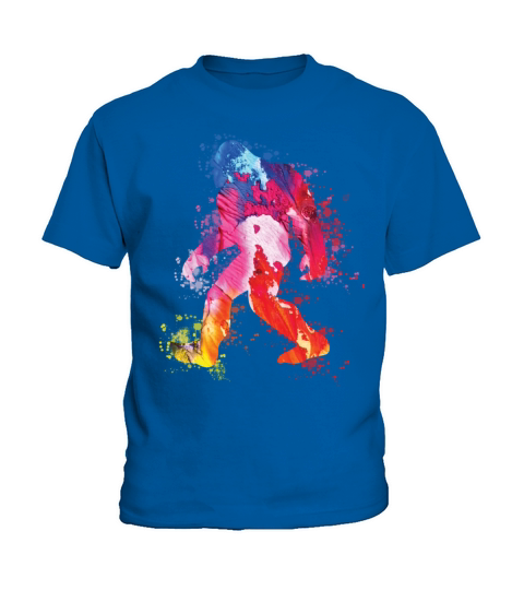 Bigfoot Color Silhouette Sasquatch Art Kids T-Shirt