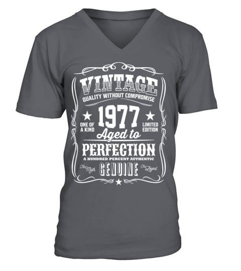 Vintage 1977 Aged to Perfection Men's V-Neck T-shirt