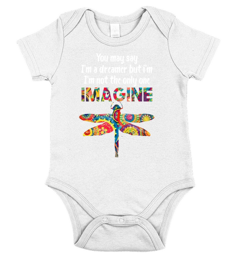 you may say im a dreamer Short Sleeve Baby One-Piece