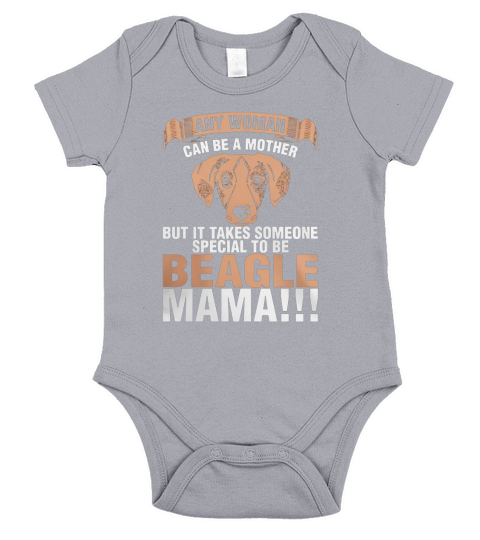 Any Woman Can Be A Mother Beagle Mama T-Shirt Short Sleeve Baby One-Piece