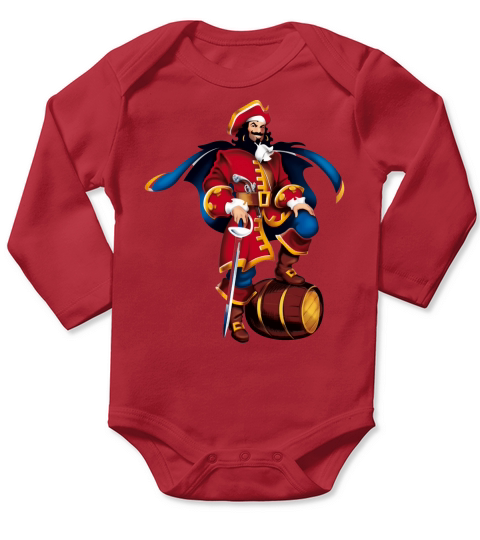 Captain Morgan Long Sleeve Baby One-Piece