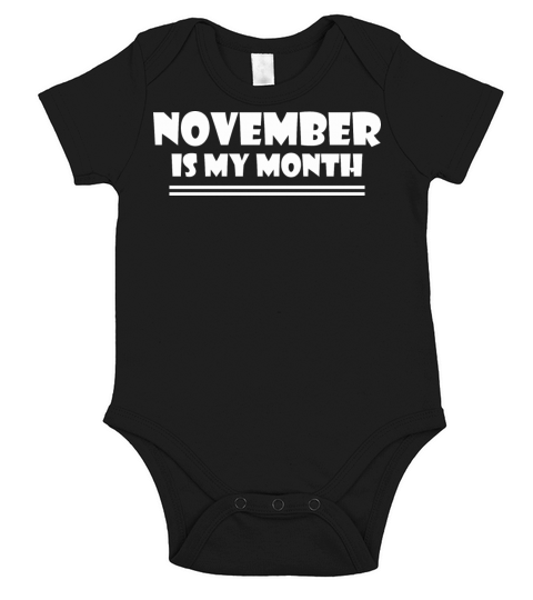 Born in November Short Sleeve Baby One-Piece