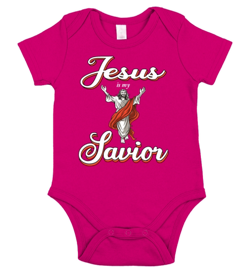 jesus is my savior Short Sleeve Baby One-Piece