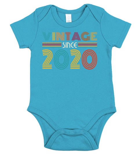 Vintage Since 2020 Short Sleeve Baby One-Piece
