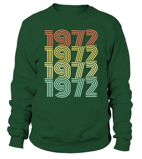 1972 birthday year vintage birthday gift Men's Sweatshirt