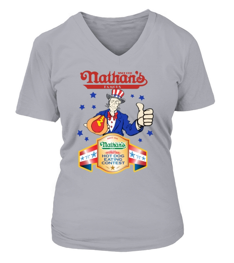 Nathans Hotdog Eating Contest T Shirt V-neck T-Shirt Woman