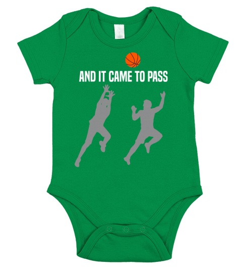 And It Came To Pass LDS Mormon Church Ball Basketball Shirt Short Sleeve Baby One-Piece