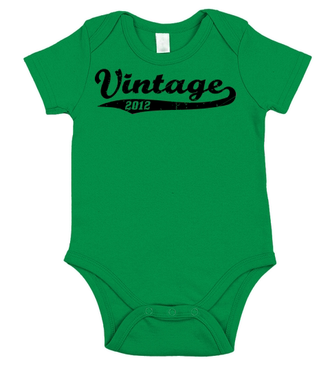 Vintage 2012 Short Sleeve Baby One-Piece