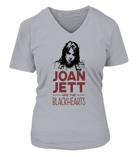 Joan Jett and the Blackhearts Tshirt V-neck T-Shirt Woman