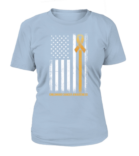 Flag Childhood Cancer Awareness Gift Women's T-Shirt