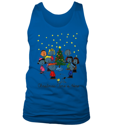 The Peanuts Gang christmas time is here Tank Top Unisex