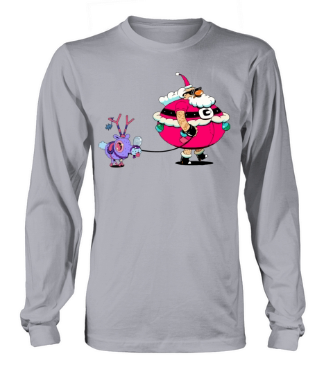 santa with deer Women's Long Sleeve