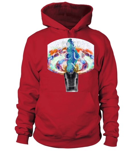 FREE YOUR MIND INVERSE COLORS SPACE HEAD EXPLOSION Women's Hoodie