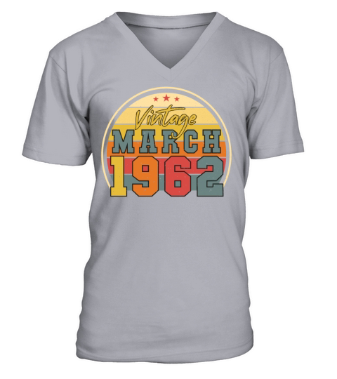 March 1962 Vintage V-Neck T-shirt