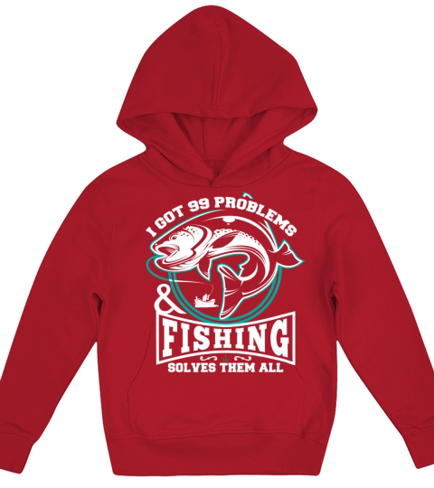 Fishing Fish Fisherman Gift Kids Hoodie