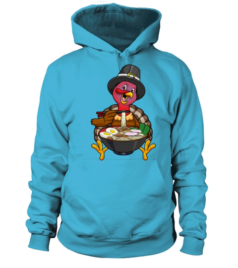 Thanksgiving Turkey Ramen Noodles Kawaii Anime Jap Women's Hoodie