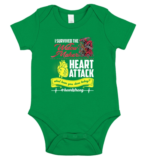 I Survived The Widow Maker Heart Attack Short Sleeve Baby One-Piece