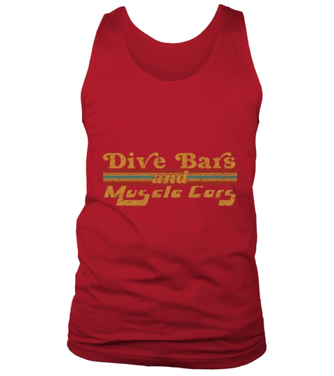 Dive Bars and Muscle Cars Vintage 70s Tank Top Unisex