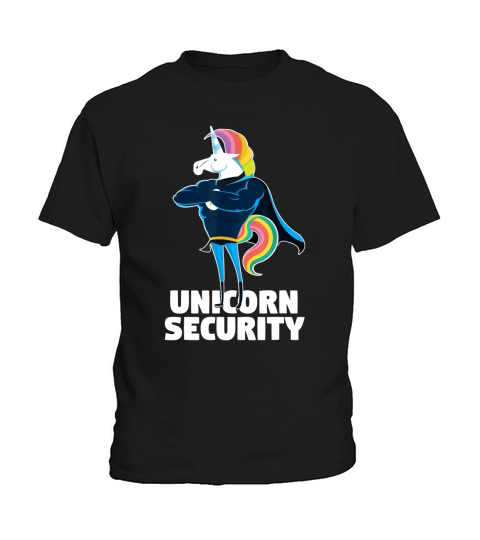 Unicorn Security Mom Dad Magical Kids T-Shirt