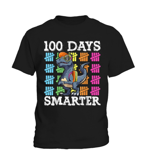 100 Days Of School Boys Shirt T Rex Smarter Kids Kids T-Shirt