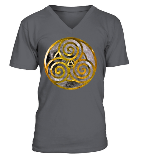 Moon Swirls Men's V-Neck T-shirt
