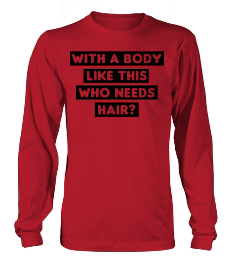 Bald BodyBuilder Women's Long Sleeve