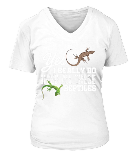 Yes I Really Do Need All These Reptiles - Baby Onesie V-neck T-Shirt Woman