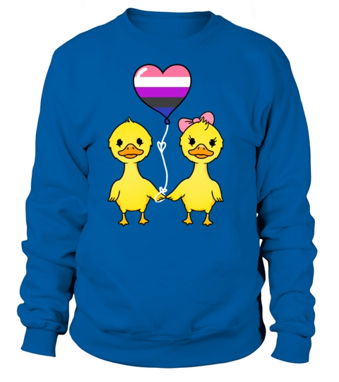 Duck Couple Genderfluid Pride Women's Sweatshirt