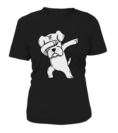 White Boxer Dabbing Funny Dog Dab Dance Women's T-Shirt