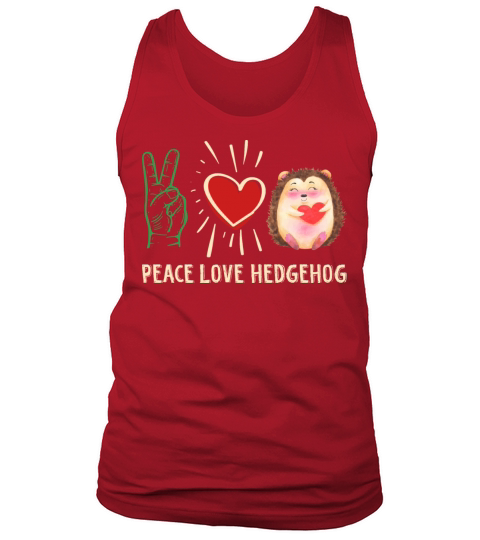 Funny Hedgehog Cute Animal Pet Hedgie Fun Lovers Men's Tank Top