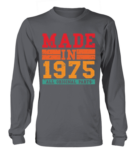 1975 Birthday Vintage Saying Men's Long Sleeve