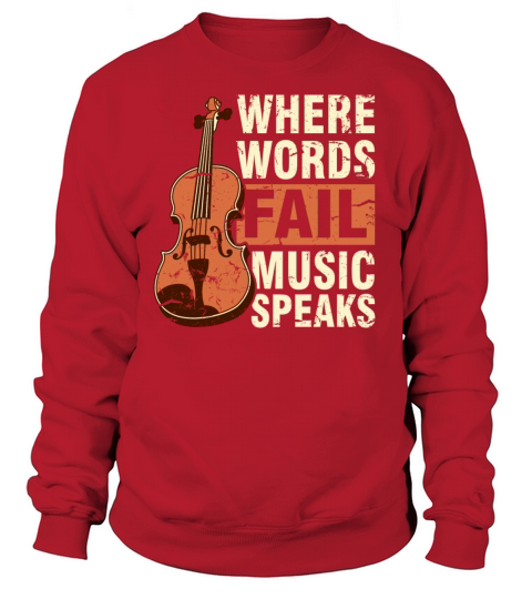 Violin and violin violin player music Women's Sweatshirt