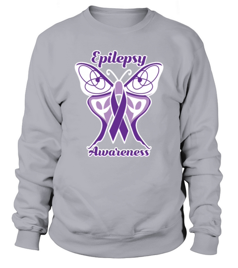 Epilepsy Awareness Wear Purple Men's Sweatshirt