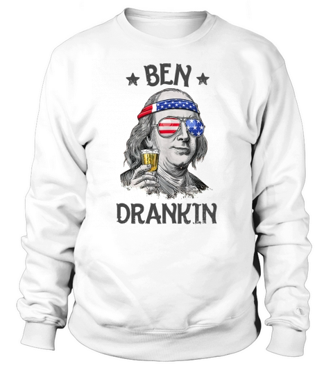 Ben Dranking Amrica Flag Sweatshirt Unisex