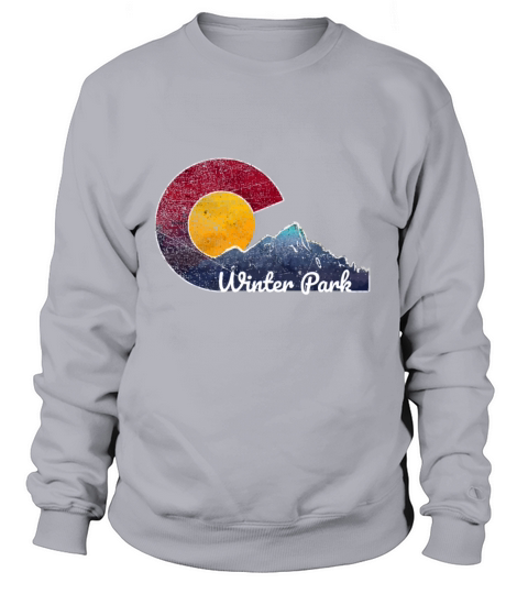 Winter Park Colorado Flag Inspired Women's Sweatshirt