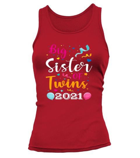 Big Sister of Twins 2021 Pregnancy Tank top Woman