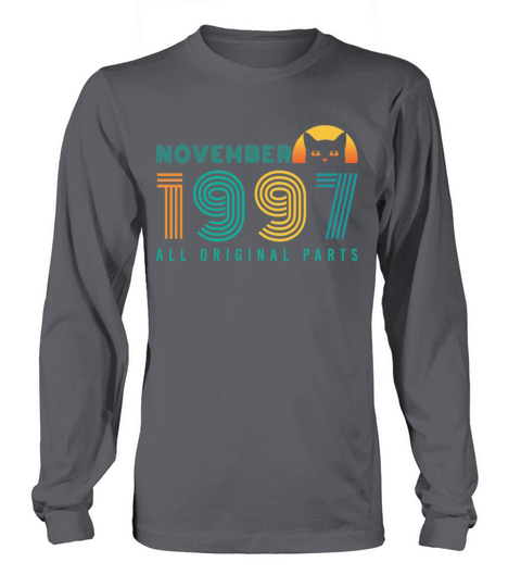 Gift November 1997 Cat Retro Women's Long Sleeve