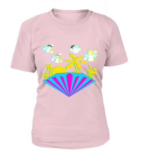 Angel On An Island With Palm Trees Women's T-Shirt