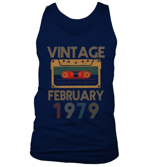 Anniversaire Vintage Février 1979 Tank Top Unisex