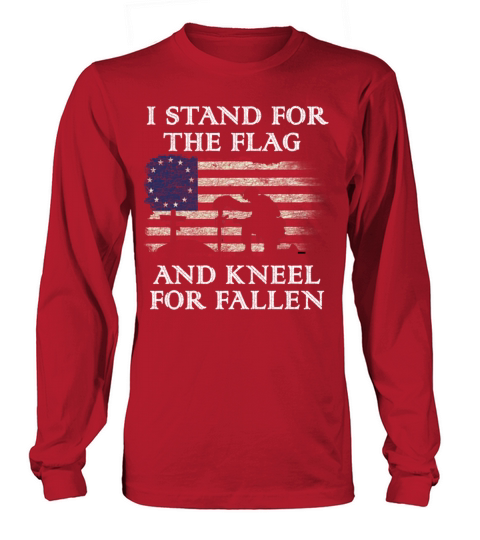 I Stand For The Flag Kneel For The Fallen - cross Women's Long Sleeve