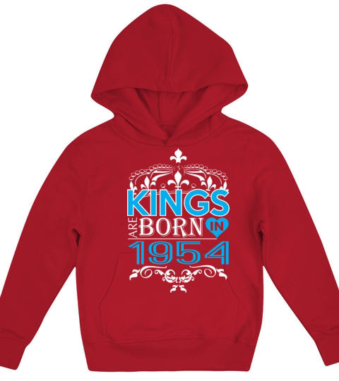 Kings Are Born In 1954 Happy Fathers Day Kids Hoodie