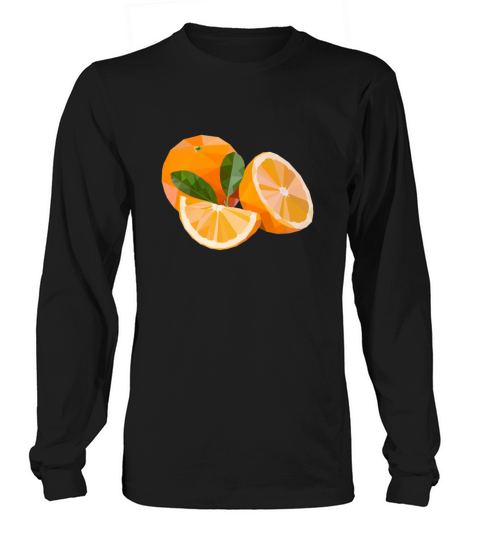 orange fruit lowpoly Women's Long Sleeve