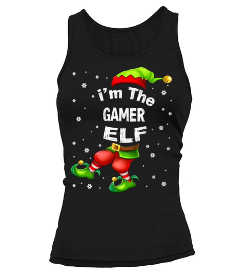 Gamer Elf Matching Family Group Christmas Pajama Women's Tank Top