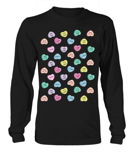 Star Wars Candy Hearts Love Valentines Day Graphic Women's Long Sleeve