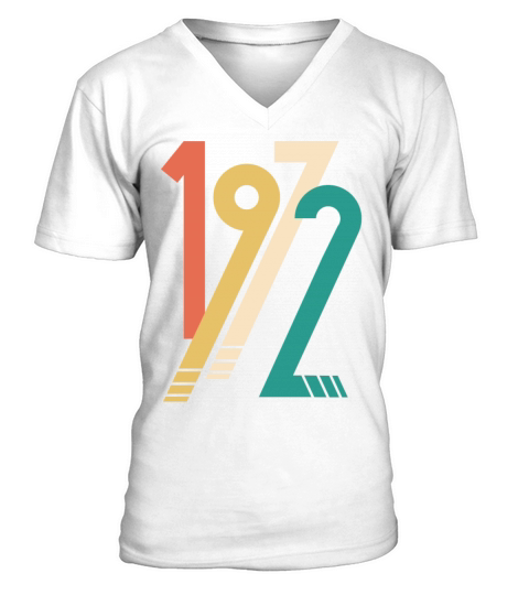 Vintage 1972 - 50 years old - 50th birthday gift V-Neck T-shirt