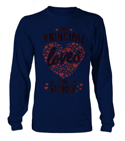 Valentines Day Principal Loves Her School Elementa Women's Long Sleeve