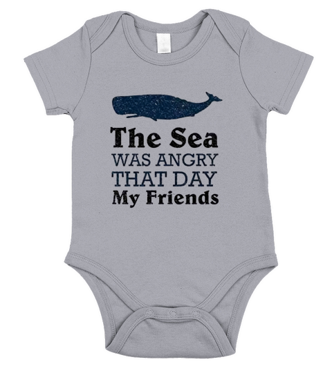 The Sea Was Angry That Day My Friends Short Sleeve Baby One-Piece