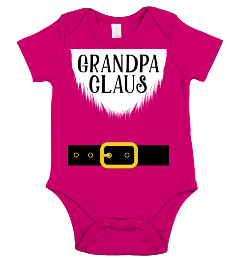 Grandpa Claus Short Sleeve Baby One-Piece